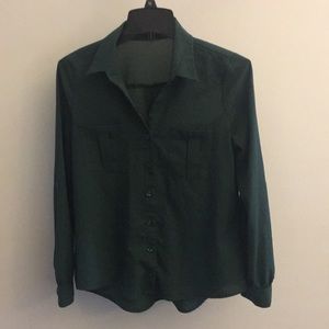 Emerald green blouse